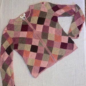 Patchwork knitted top